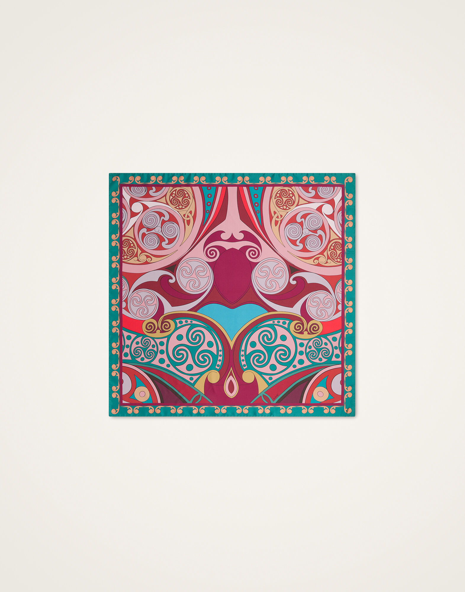La DoubleJ Foulard 90 Alchemy Plac&eacute;e Dark Red SCA0067SIL006ALC03RE07
