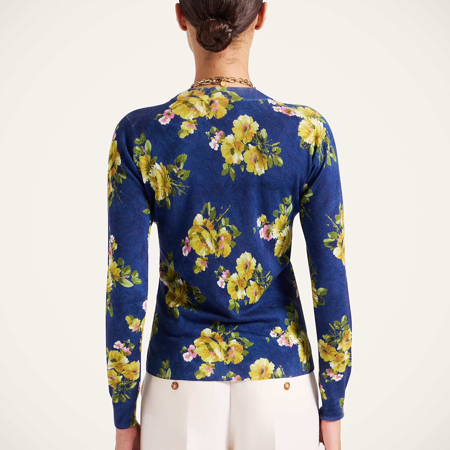  La Doublej T-shirts & Sweatshirts Women - Silky Crew Neck Riptide Midnight Blue L 55% Silk 45% Cashmere 