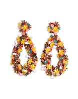 La DoubleJ Confetti Hoop Earrings La DoubleJ Confetti Hoop Earrings Solid Pink EAR0033PLS001SOLIDPI01