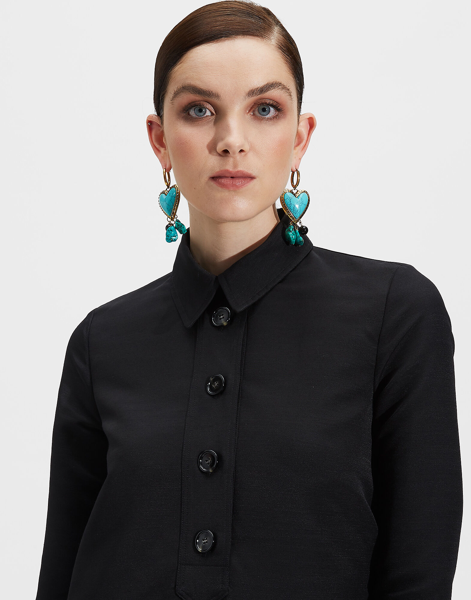 LaDoubleJ Short Artemis Dress Solid Black DRE0180CAD001BLA0001