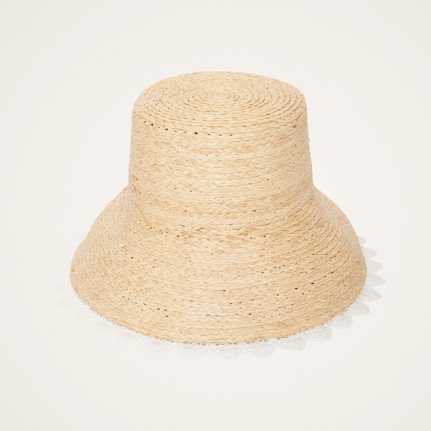 Shop La Doublej The Ombra Hat In Solid Ivory