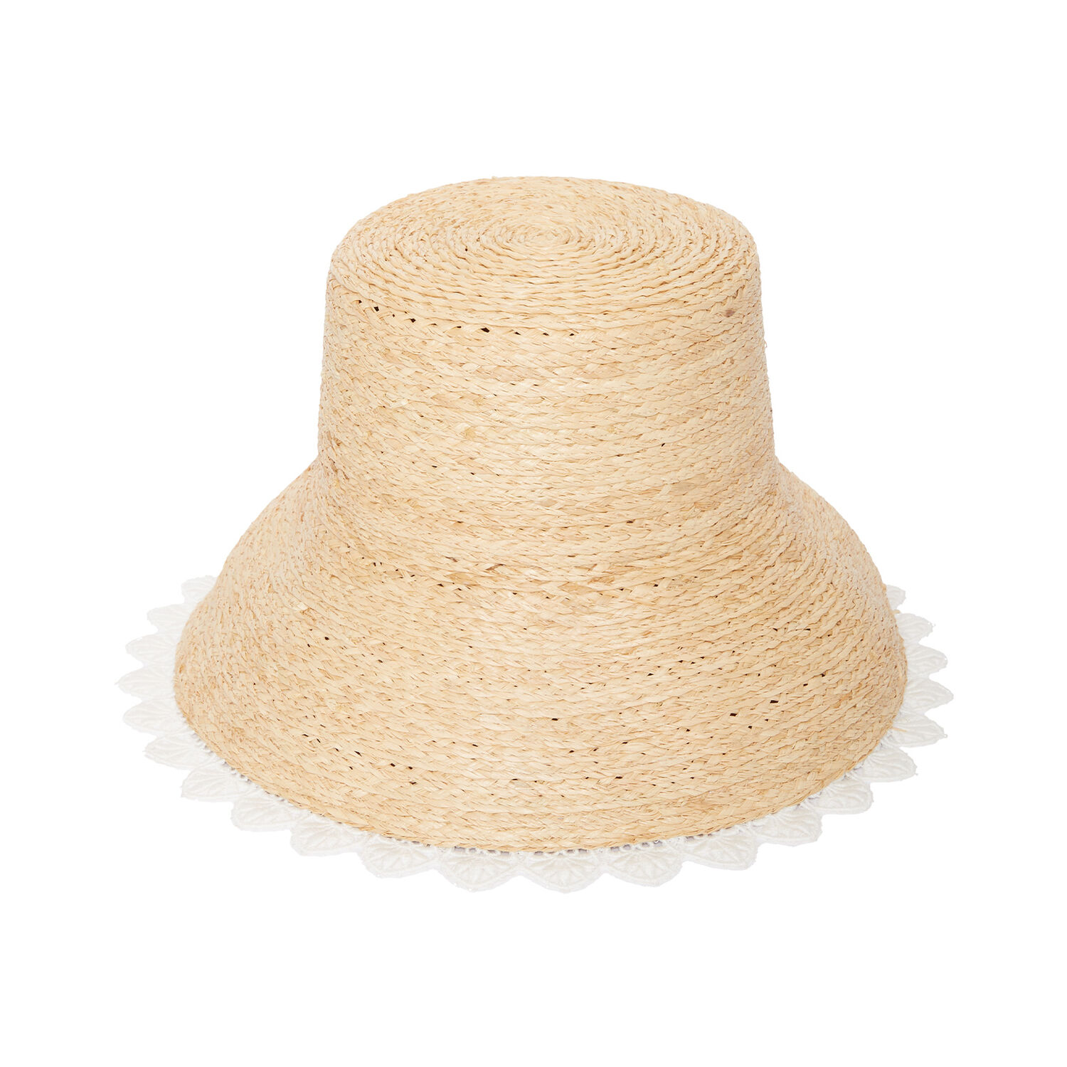 Shop La Doublej The Ombra Hat In Solid Ivory