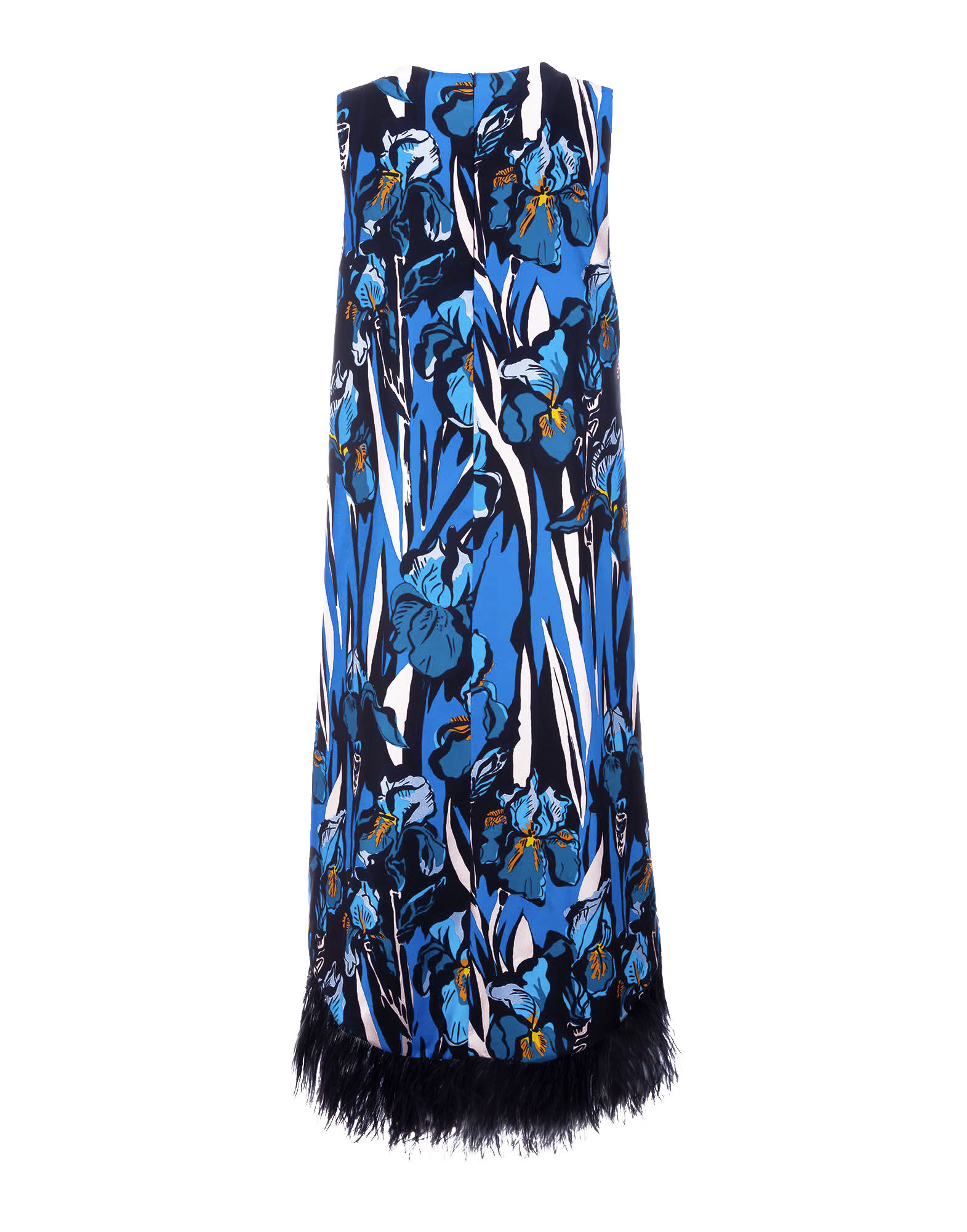 LaDoubleJ La Scala High Dress (With Feathers) Iris DRE0211SIL001IRI0001