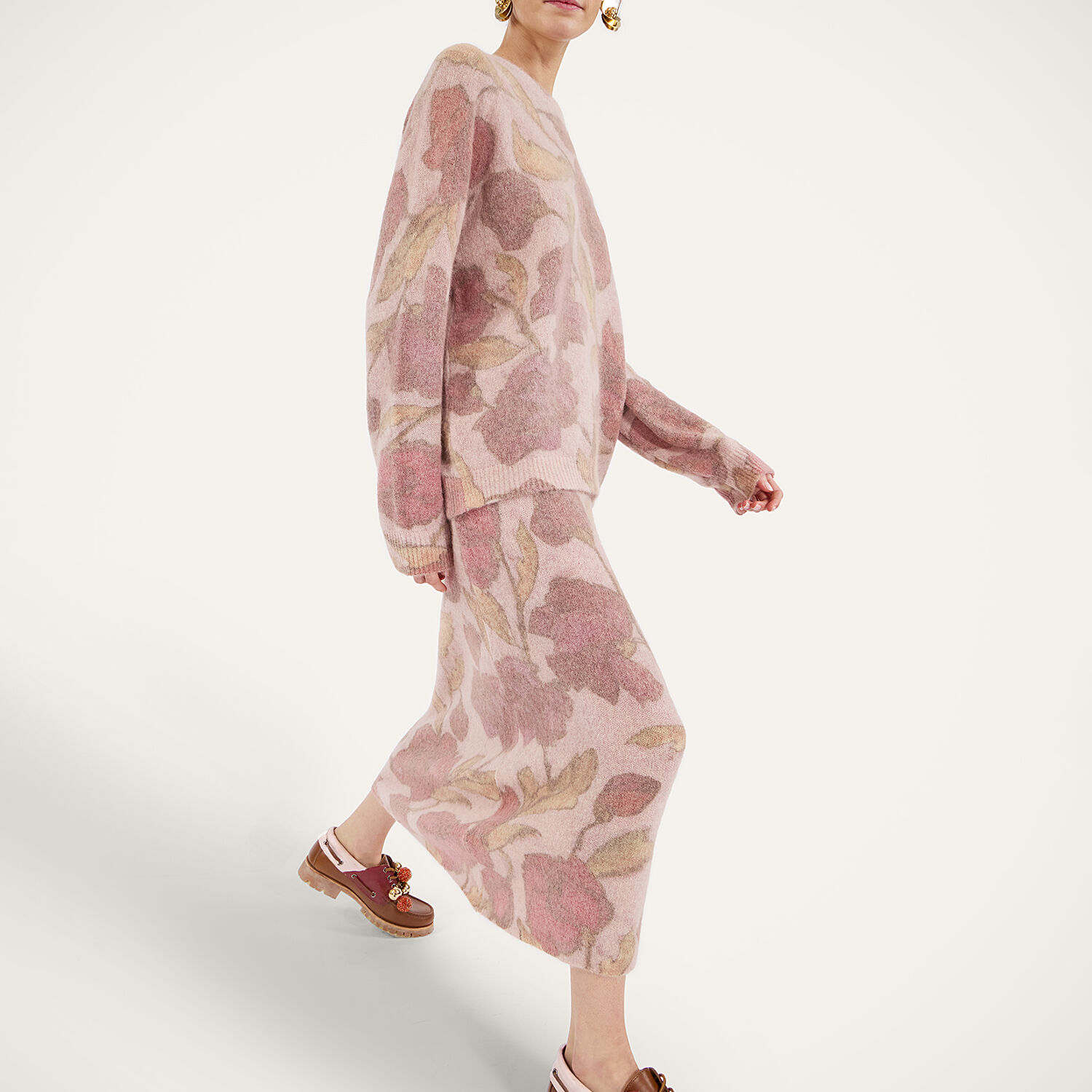  La Doublej Skirts Women - All-in Skirt French Kiss Dusty Pink Xs 32%alpaca Wool 32%merino Wool 34%polyamide 2%elastan 