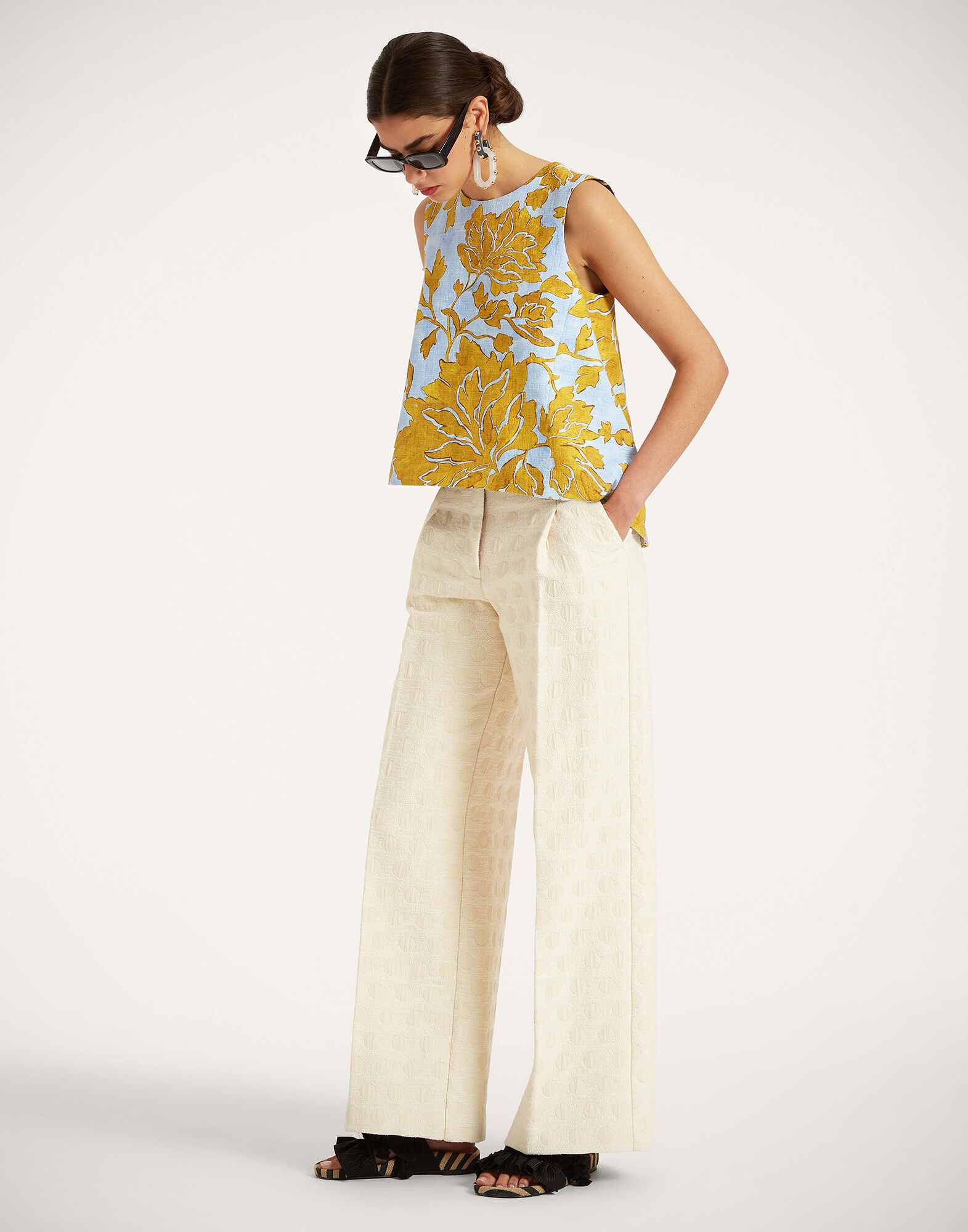 La DoubleJ La Scala Top Tangle Light Blue TOP0016COT005TAN01BU01