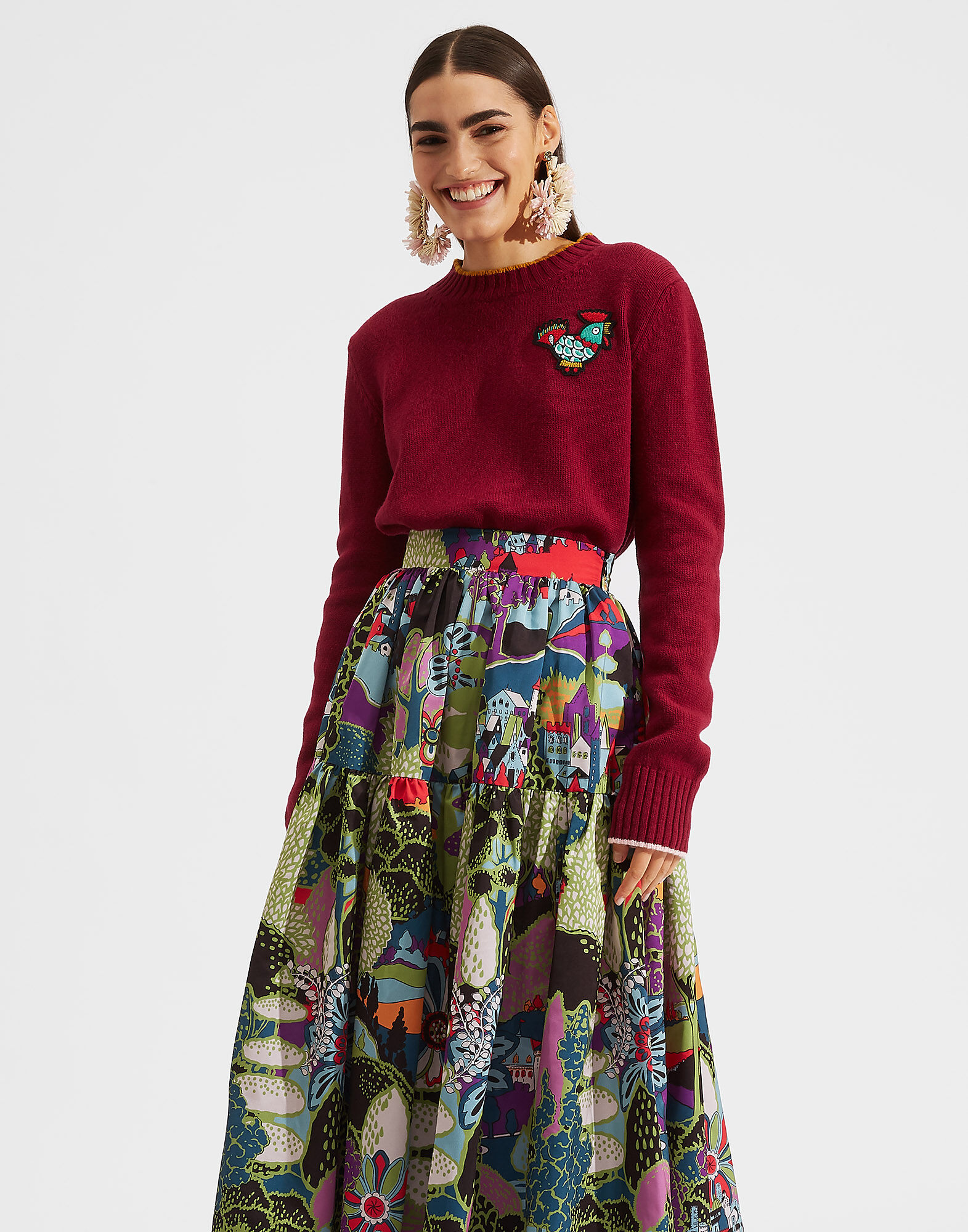 LaDoubleJ Crew Neck Magenta PUL0001KNI001MAG0001