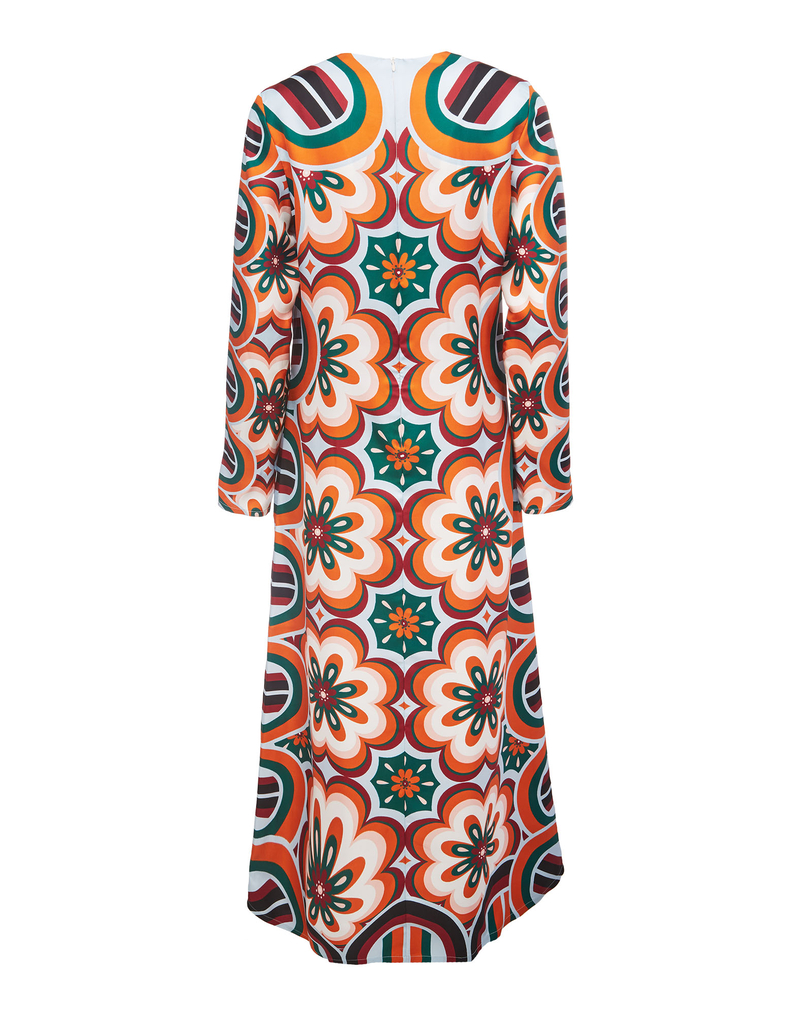 LaDoubleJ Long Sleeve Swing Dress LaDoubleJ Long Sleeve Swing Dress Ciccio Arancio DRE0231SIL006CIC0002