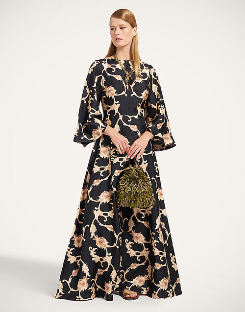 La DoubleJ Belle Kaftan Buttercup Black DRE0985SIL001BTC01BL01