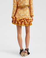 La DoubleJ Pincho Mini Skirt Fans Gold SKI0115JCQ072FAN02YE05