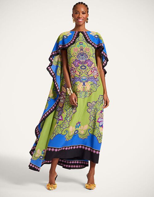 La DoubleJ Magic Dress Cornucopia Placée Green DRE0959CRE002CRN03GR02