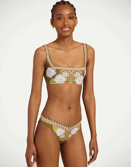 La DoubleJ Pammy Bikini Top Ambrosia Plac&eacute;e Green SWI0106LYC009AMB03GR02