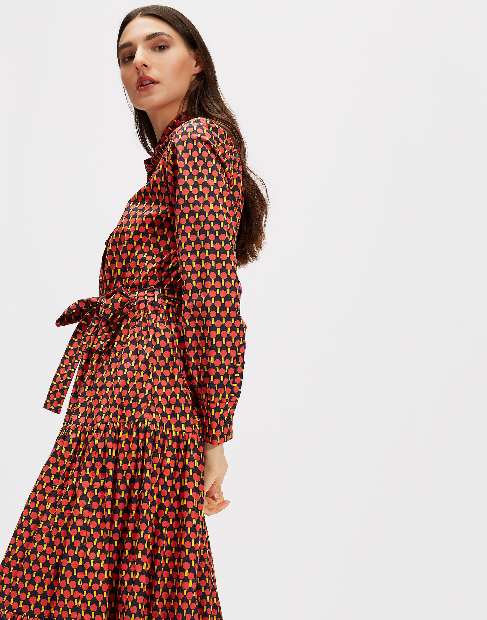 LaDoubleJ Bellini Dress Ping Pong Rosso DRE0016COT001PIN0002