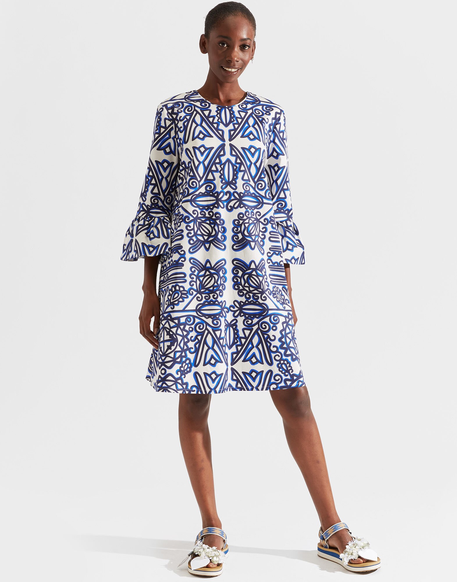 La DoubleJ 24/7 Dress Parnaveg Blu DRE0050COT006PRN0002