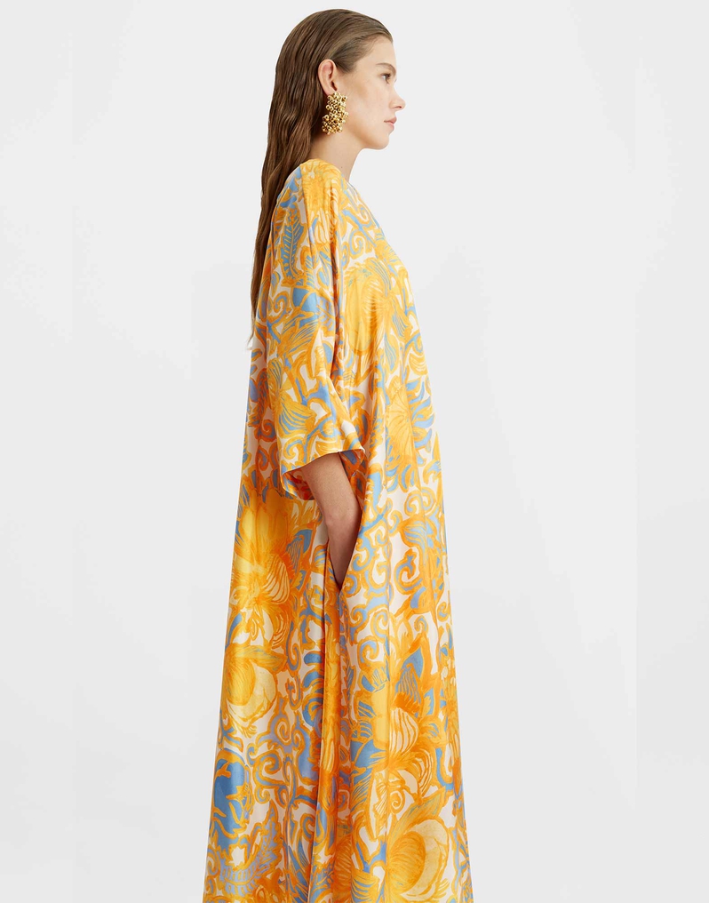 La DoubleJ Muumuu Dress La DoubleJ Muumuu Dress Anemone Orange DRE0308SIL001ANE01OR02