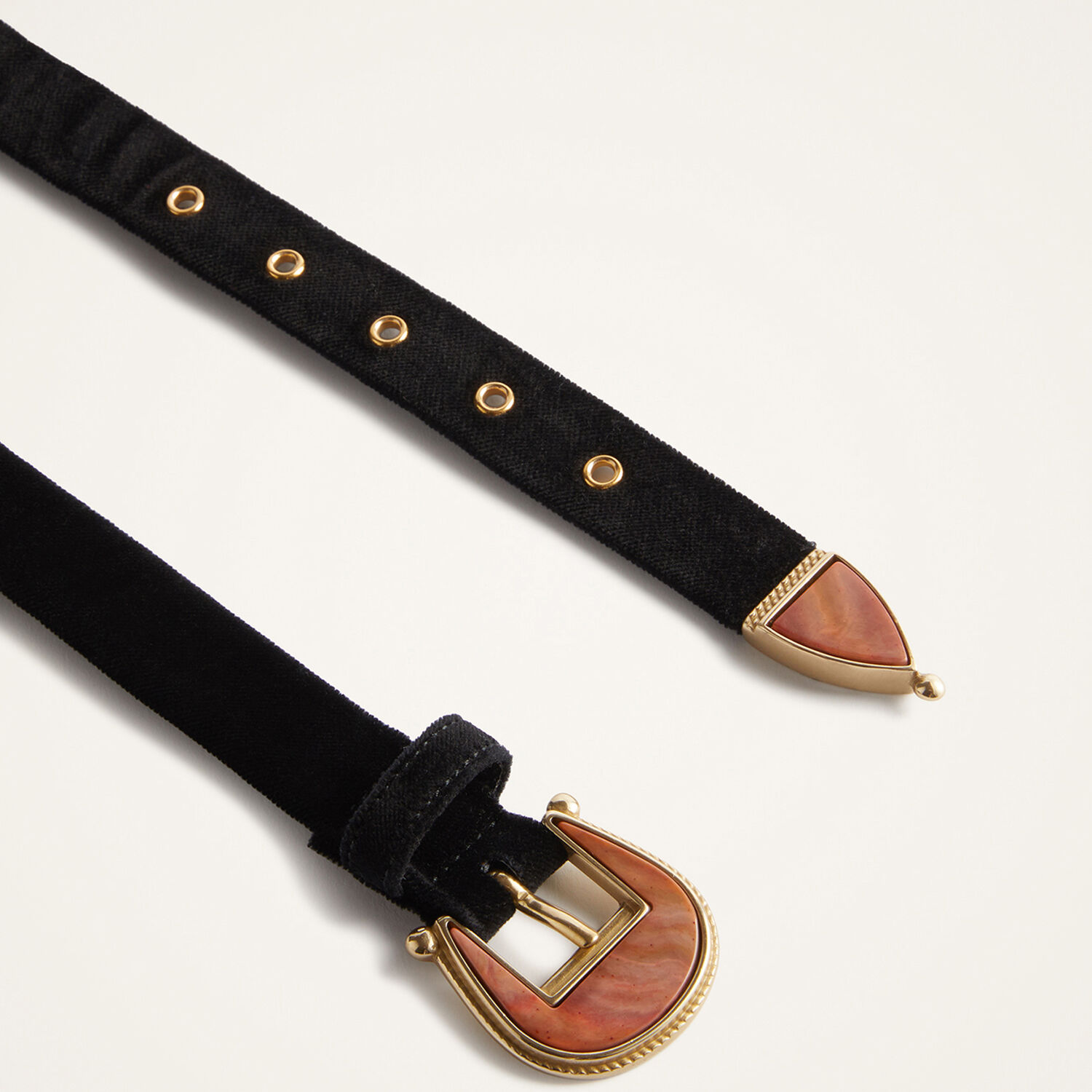 La Doublej Cinch Belt In Black