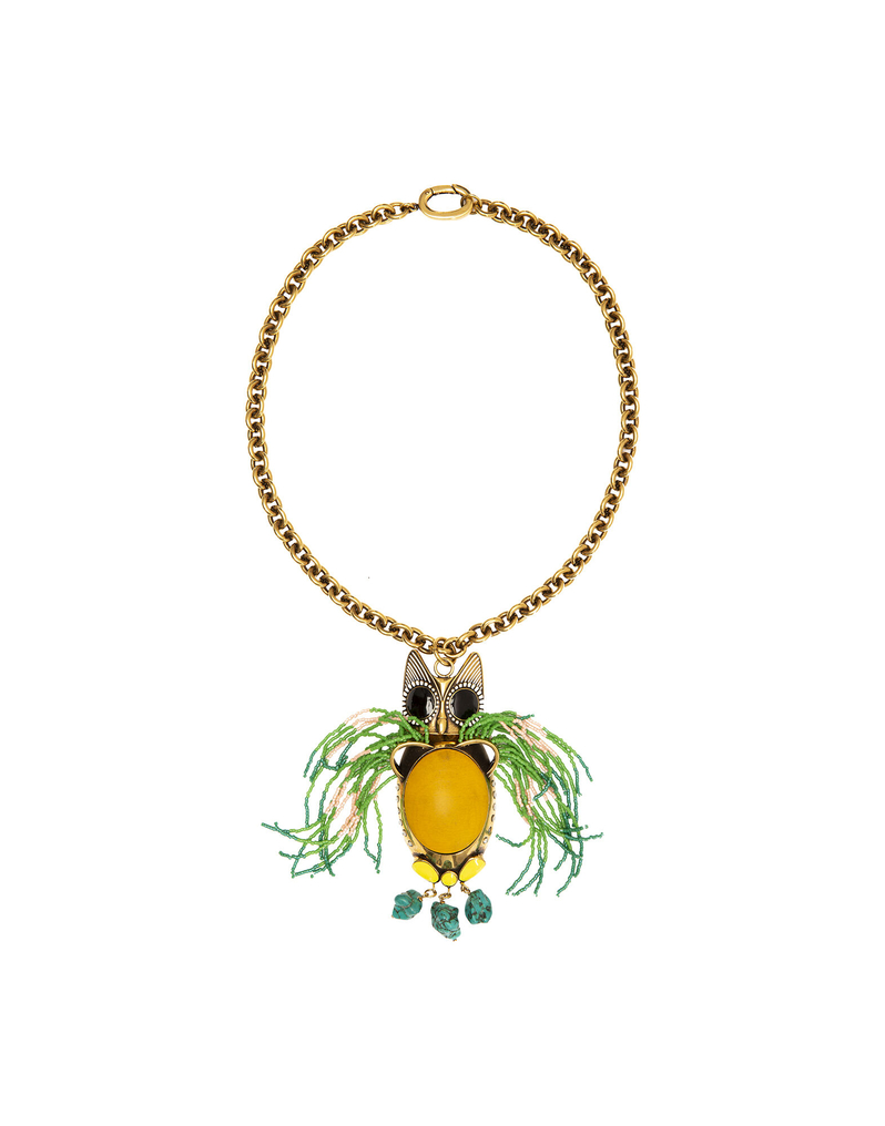 LaDoubleJ Gufo Grande Necklace LaDoubleJ Gufo Grande Necklace Solid Yellow NEC0002BRA001YEL0001