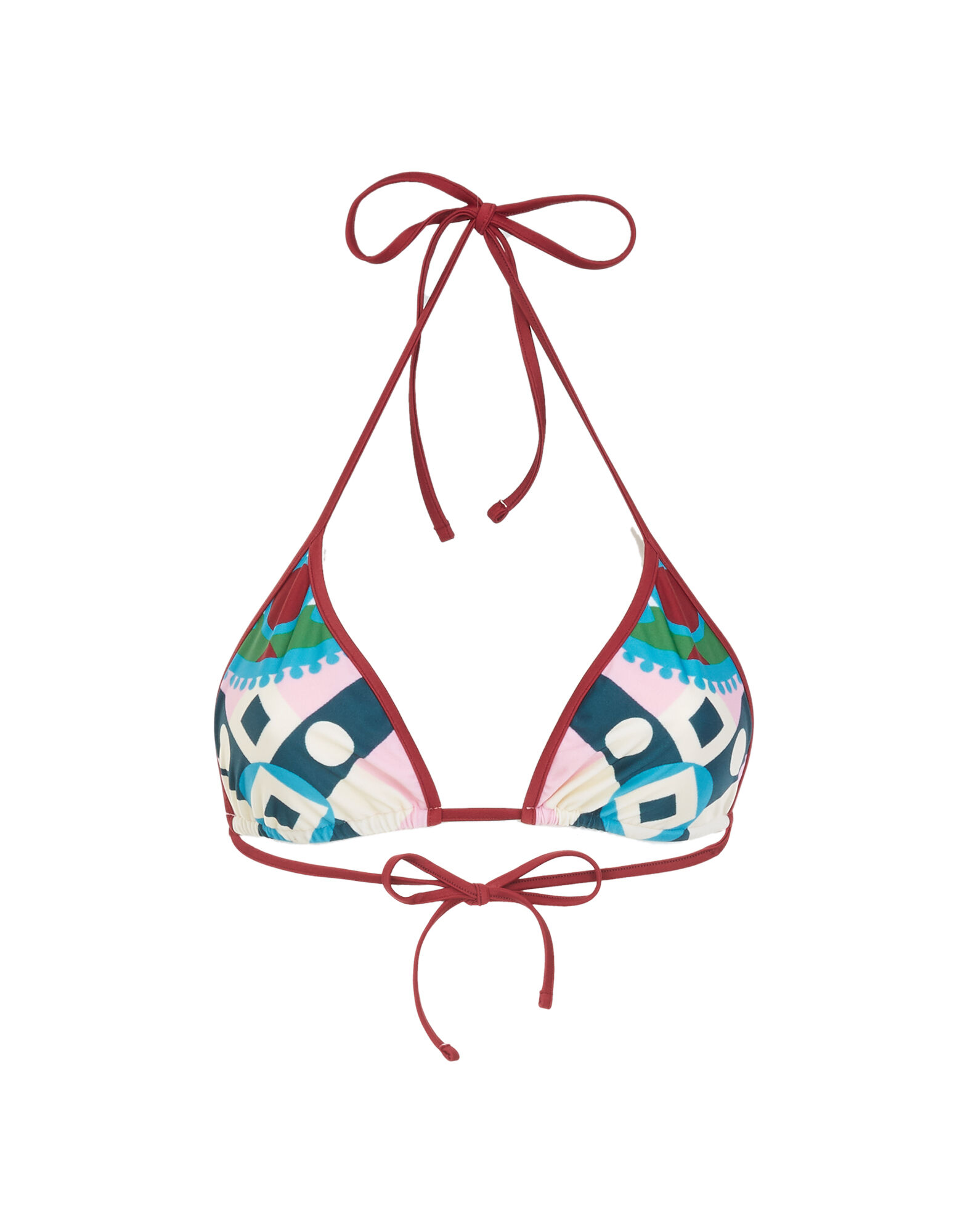 La DoubleJ Bikini Top Ruote Plac&eacute;e SWI0032LYC003RUO0007