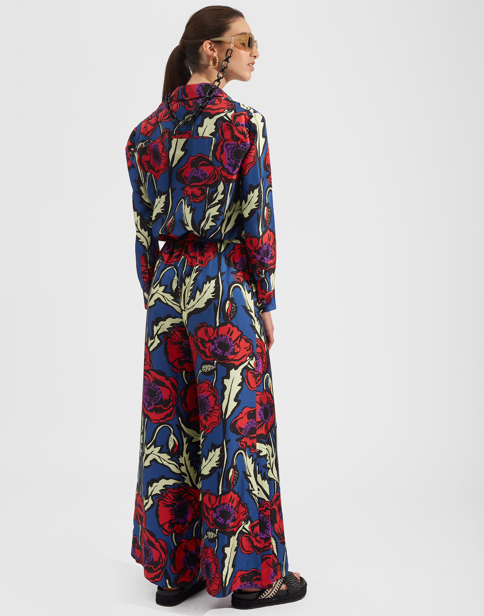 La DoubleJ Boy Shirt Big Blooms SHI0001SIL001PFI0001