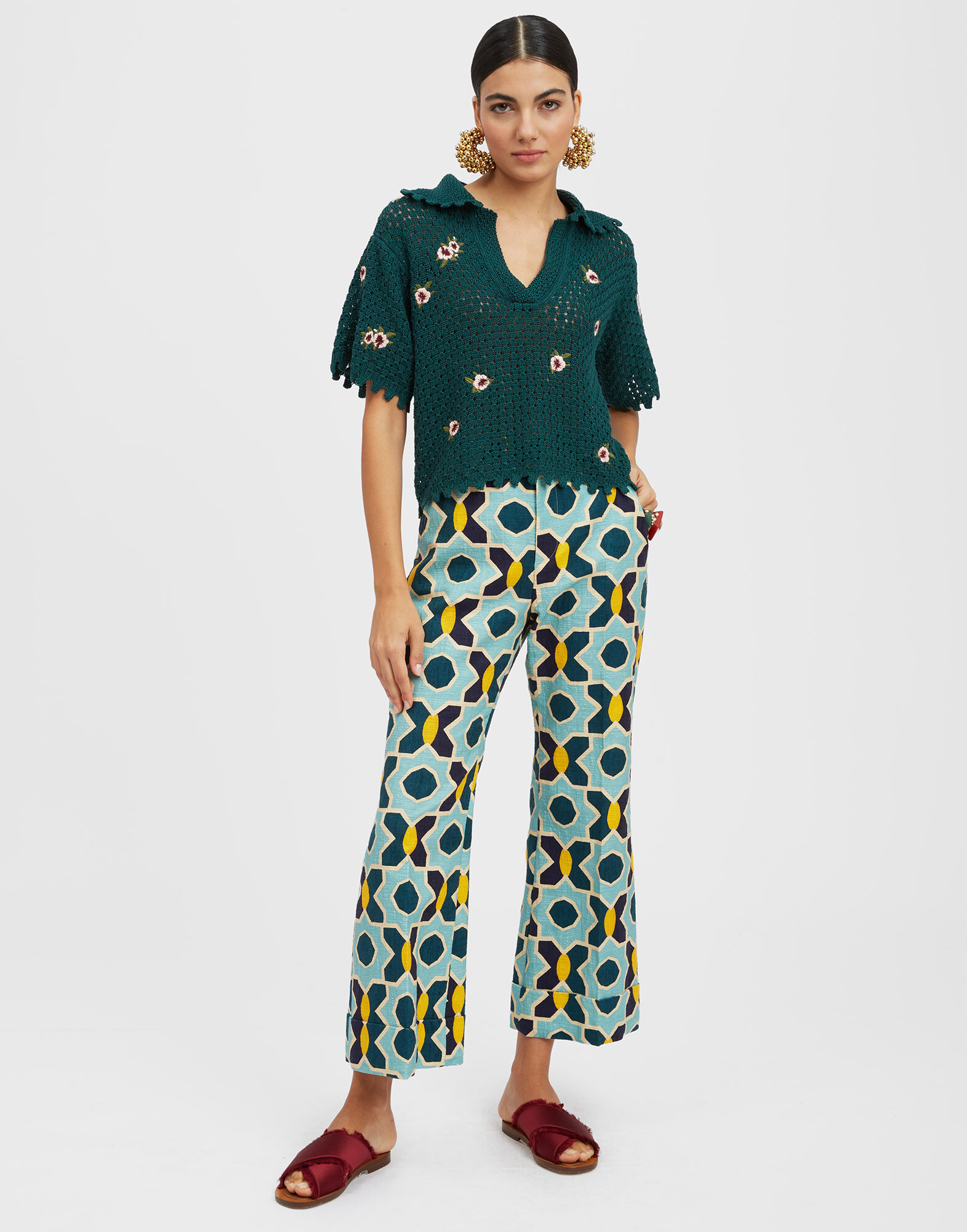 La DoubleJ Hendrix Pants Plaza Light Blue TRO0014COT005PLA01BU01