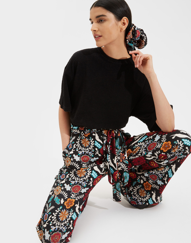 LaDoubleJ Slit Pants LaDoubleJ Slit Pants Fire Flower TRO0015JER007FIR0001