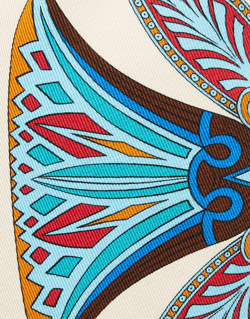 La DoubleJ Foulard Mini Skirt La DoubleJ Foulard Mini Skirt Lotus Placée Ivory SKI0092COT046LOT01WH04