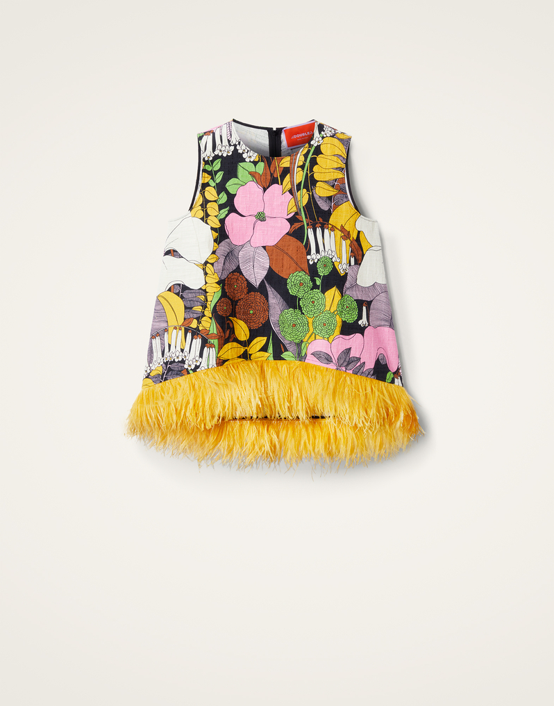 La DoubleJ La Scala Top (With Feathers) La DoubleJ La Scala Top (With Feathers) Big Flower TOP0013COT005BFL0001