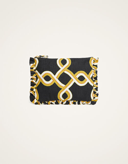 La DoubleJ Hand Pochette Tackle Black BAG0059COT005TAC01BL01