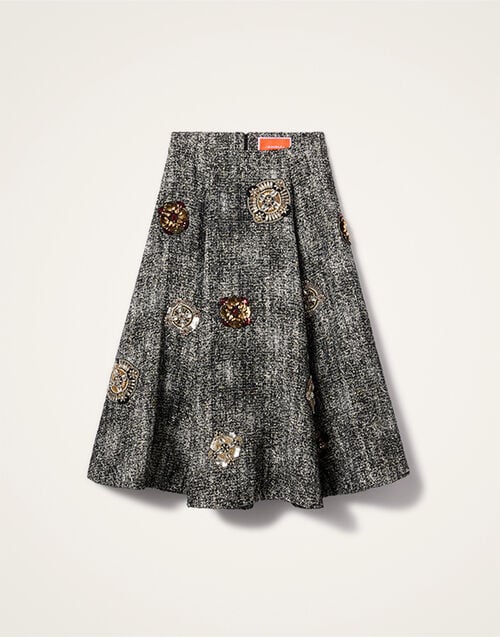 La DoubleJ Dolce Vita Skirt La DoubleJ Dolce Vita Skirt Solid Black & White SKI0175EMB116NUC05BL03