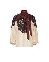 La DoubleJ Cerere Blouse La DoubleJ Cerere Blouse Corsini Placée Cream SHI0086SIL009INI02WH03