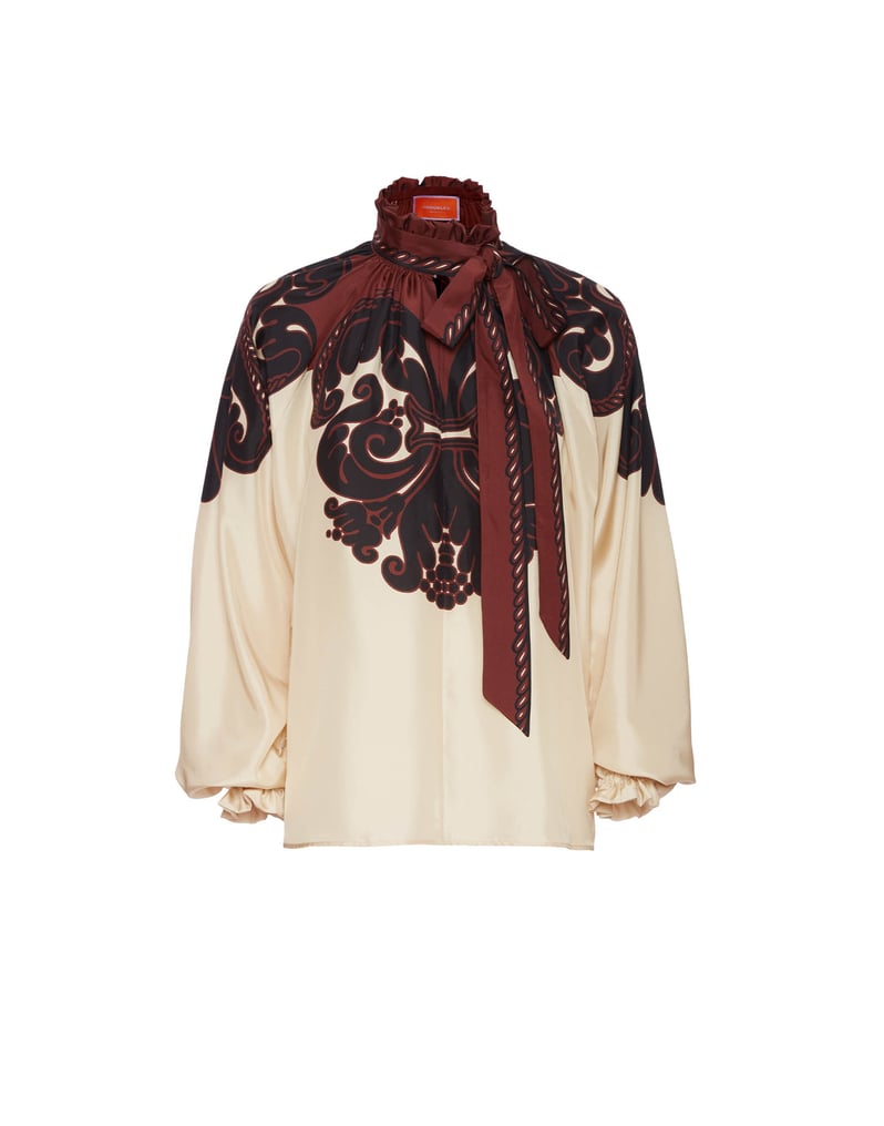 La DoubleJ Cerere Blouse La DoubleJ Cerere Blouse Corsini Placée Cream SHI0086SIL009INI02WH03