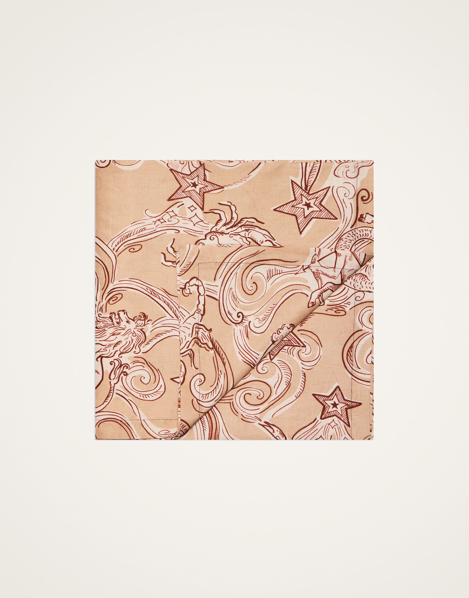 La DoubleJ Medium Tablecloth Cosmos Dusty Pink TBC0017LIN008COS02PI10