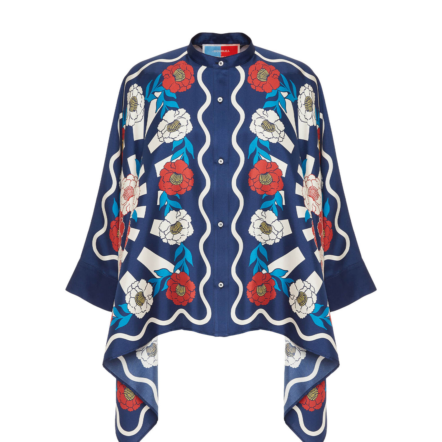La Doublej Foulard Shirt In Whitsun Placée Blue