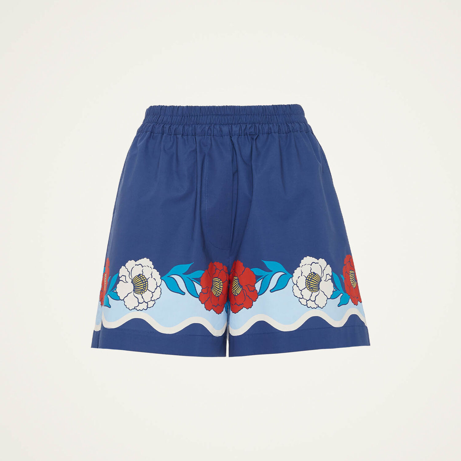 La Doublej Pull-up Shorts In Whitsun Placée Blue