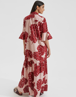 LaDoubleJ Artemis Dress LaDoubleJ Artemis Dress Monstera Rosa DRE0176COT001MON0002
