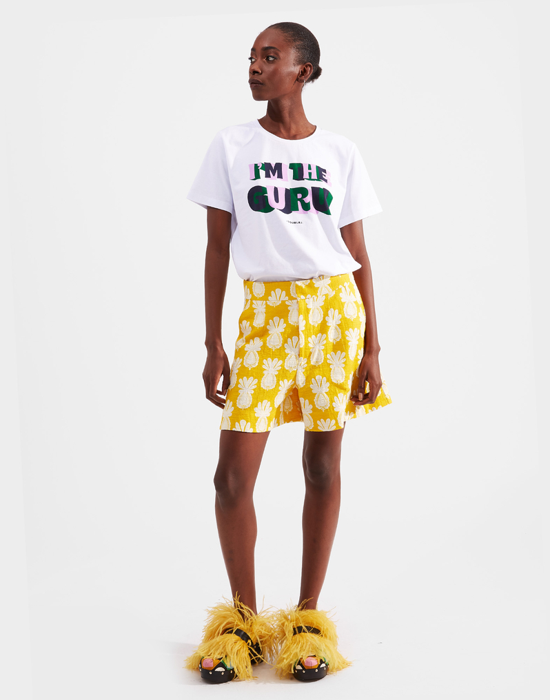 LaDoubleJ Slogan T-shirt LaDoubleJ Slogan T-shirt I'm The Guru SHI0031JER010SLO0006