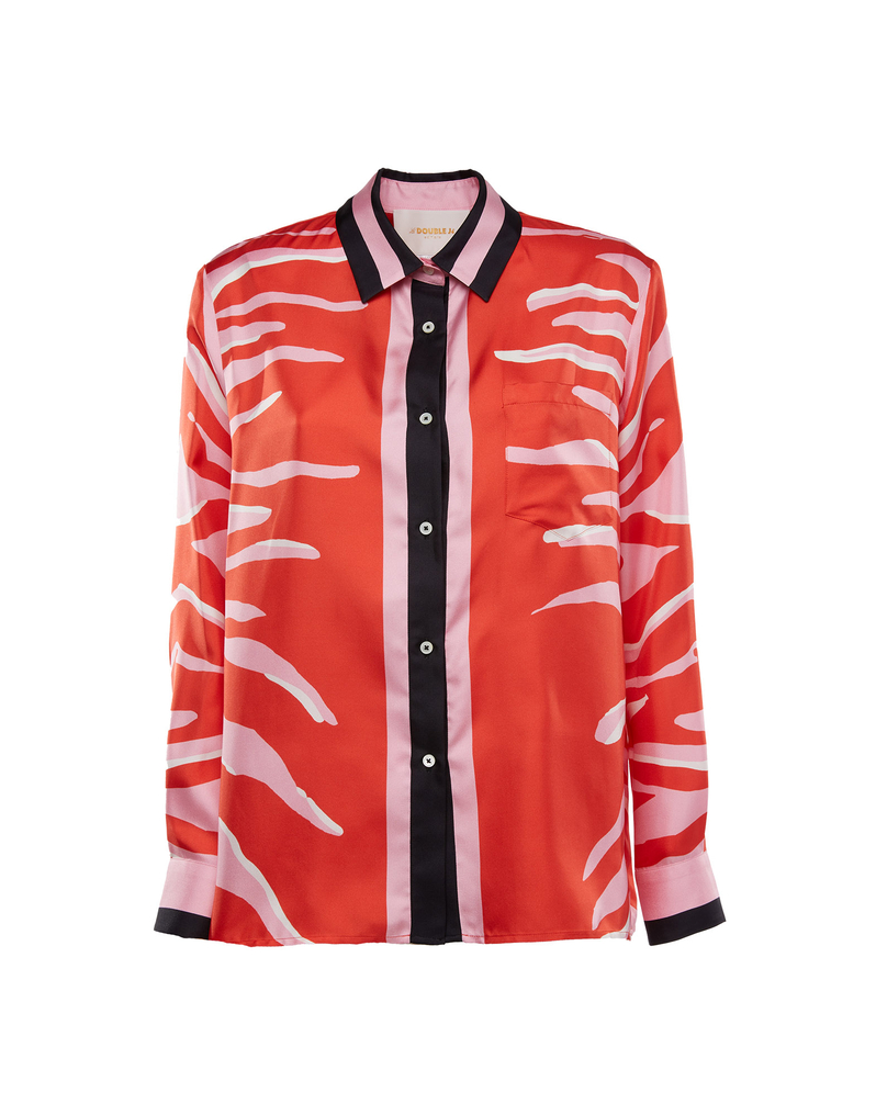 La DoubleJ Boy Shirt La DoubleJ Boy Shirt Zebra Placée SHI0040SIL006ZEB0002