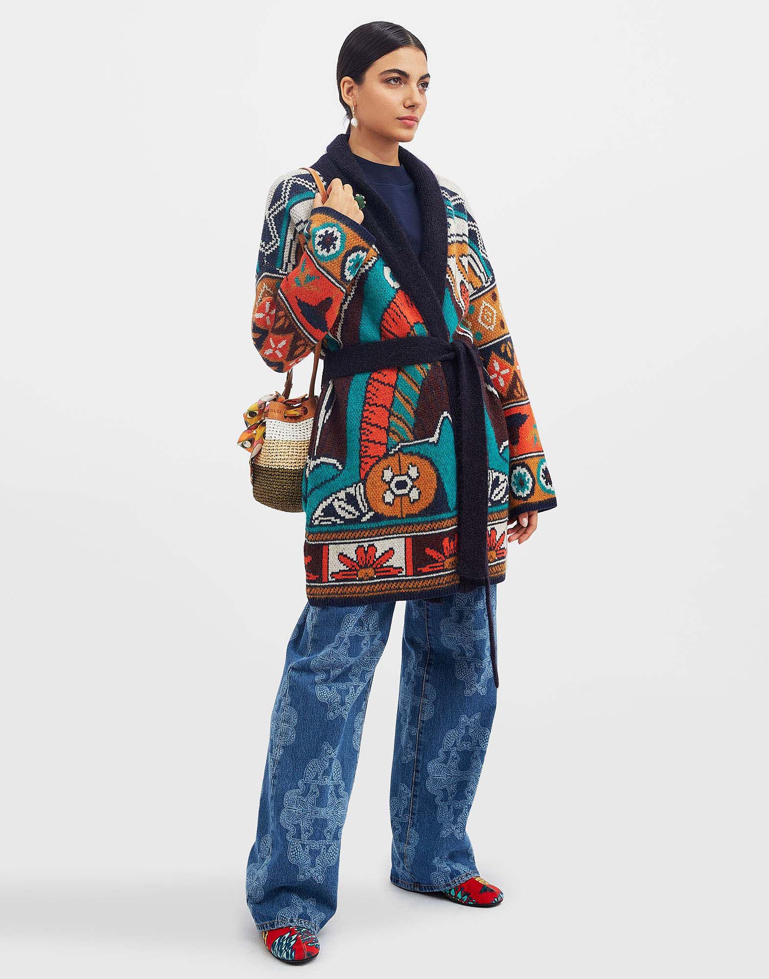 La DoubleJ Philae Cardigan Philae Plac&eacute;e PUL0164KNI089VA191MU01