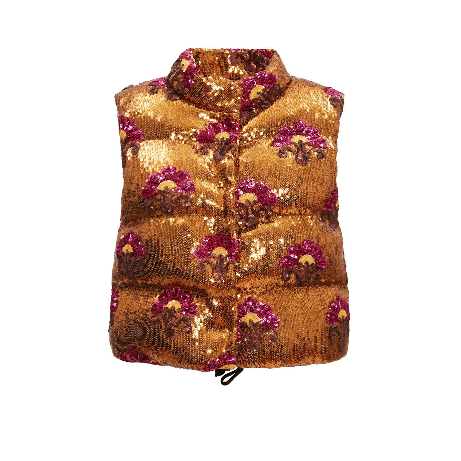 Shop La Doublej Bonbon Puffer Vest In Bronze