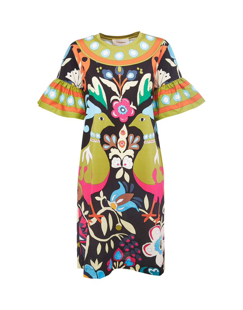 LaDoubleJ Walk The Dog Dress LaDoubleJ Walk The Dog Dress Peacock DRE0263JER009PEA0001