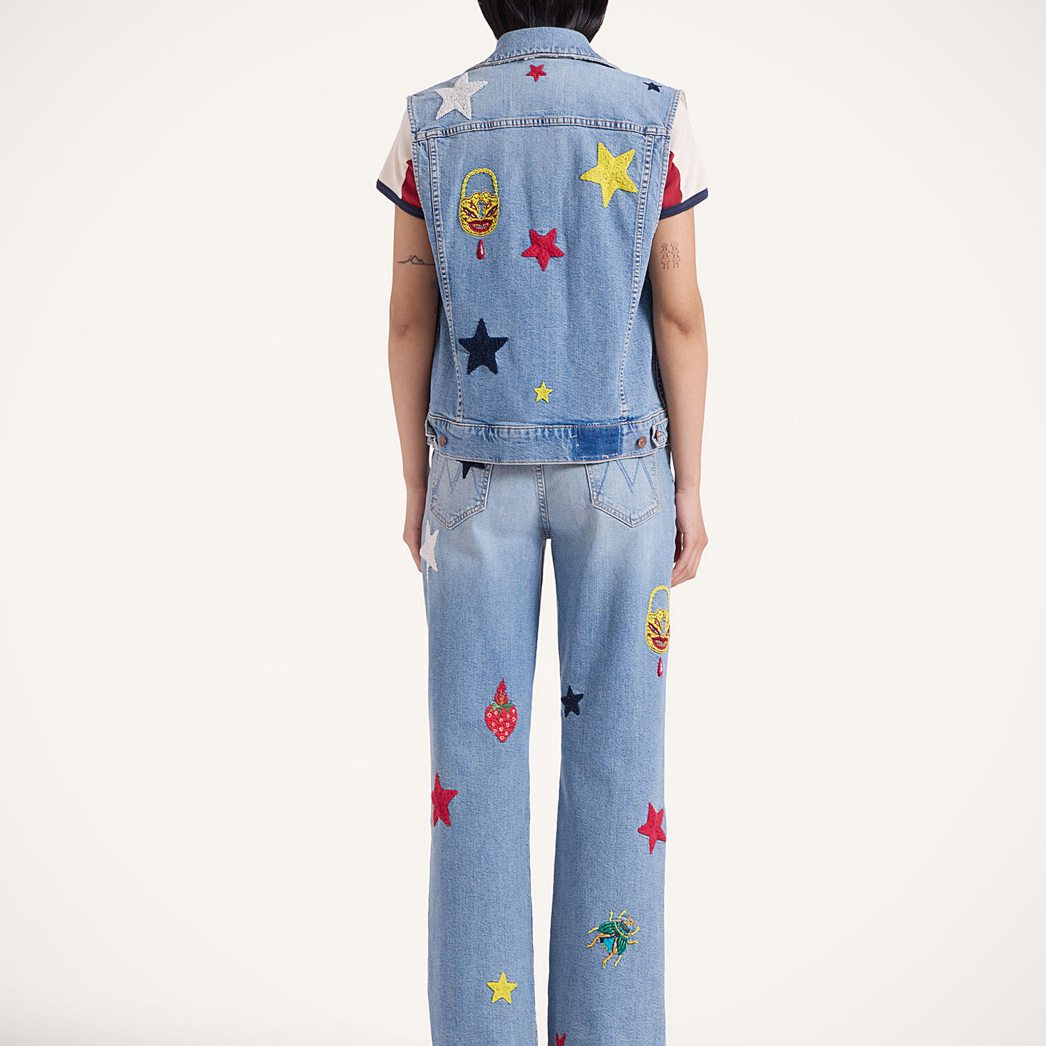 La Doublej The Maven Sneak Jeans In Star Of The Show Blue