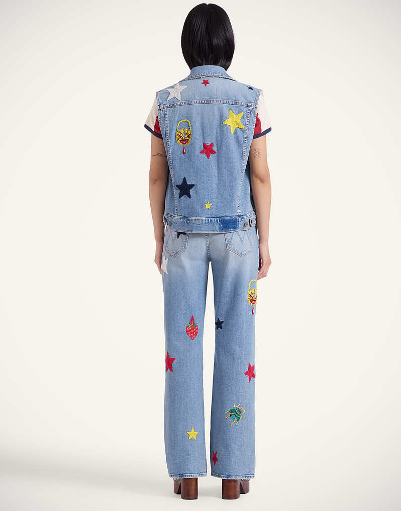 La DoubleJ The Maven Sneak Jeans La DoubleJ The Maven Sneak Jeans Star Of The Show Blue TRO0168DEN011STA03BU03