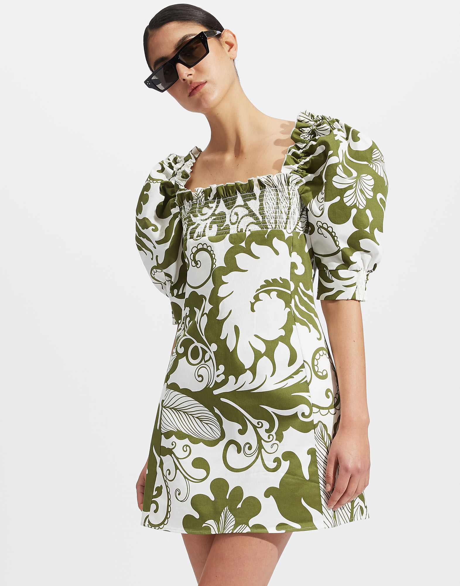 La DoubleJ Mini Sexy Dress Marea Olive DRE0342COT006MRE0006