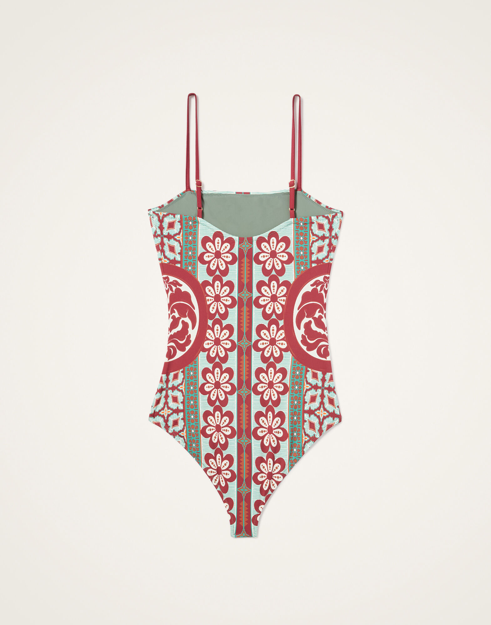 La DoubleJ Elle Swimsuit Pagoda Plac&eacute;e Rust SWI0055LYC006PAG01OR04