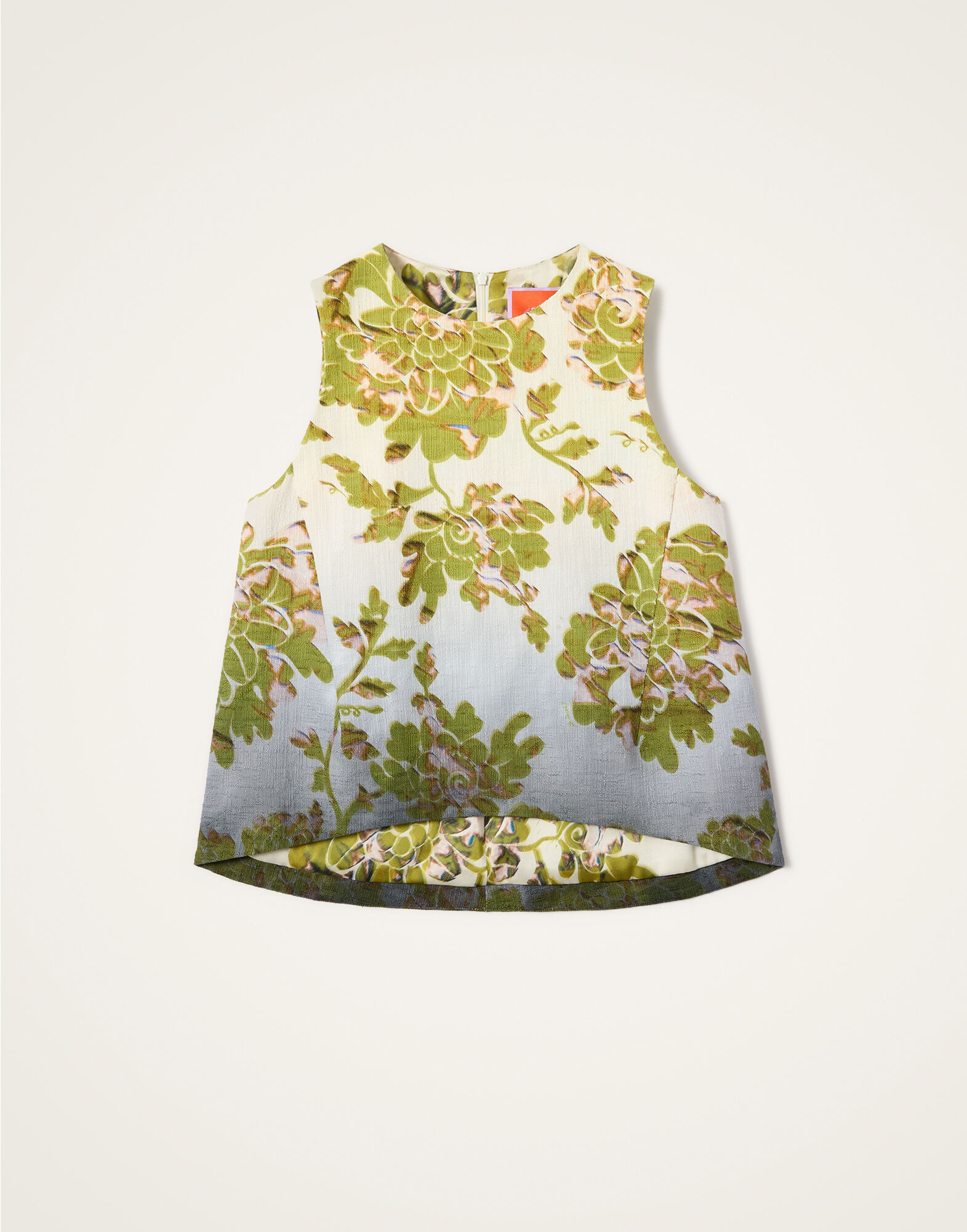La DoubleJ La Scala Top Oasis Ombr&eacute; Plac&eacute;e Green & Black TOP0016COT005OAO01GR02