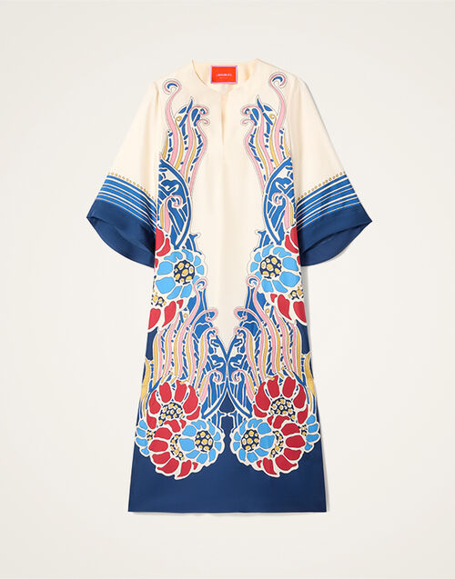 La DoubleJ The Kaftan Lemuria Plac&eacute;e Blue DRE0564SIL006LEM02BU03