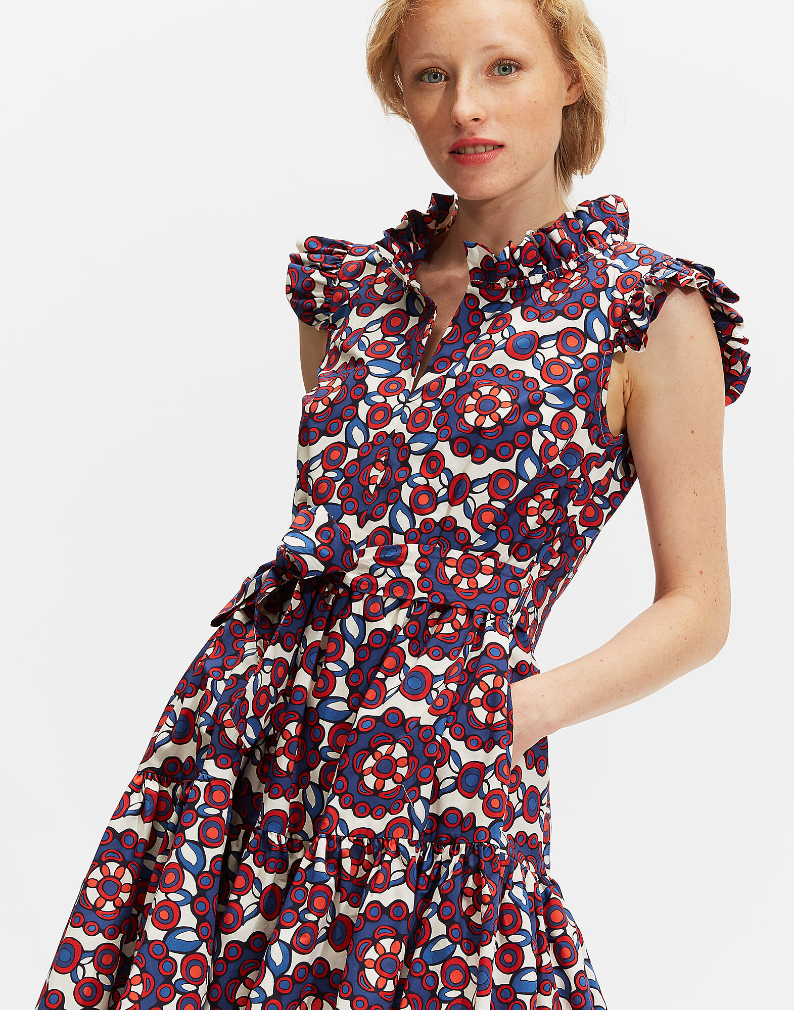 LaDoubleJ Short and Sassy Dress Kaleidoscope Blu DRE0003COT001KAL0003