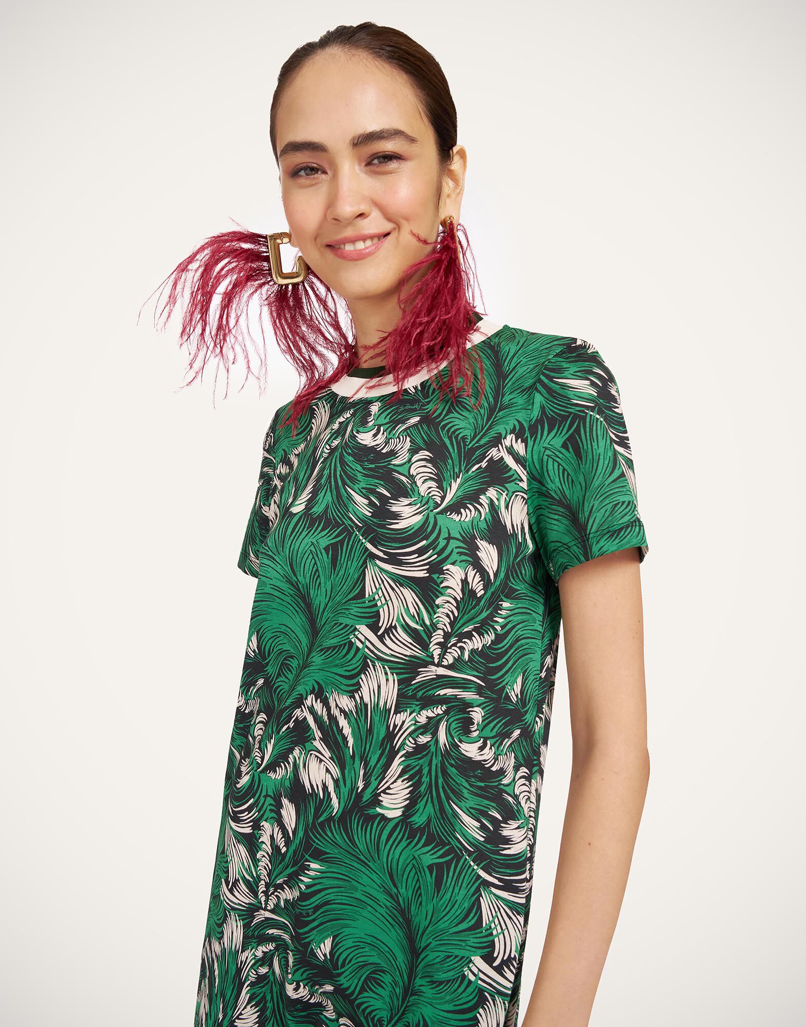 La DoubleJ Sporty Swing Dress Quill Green DRE0247JER002QLL01GR02
