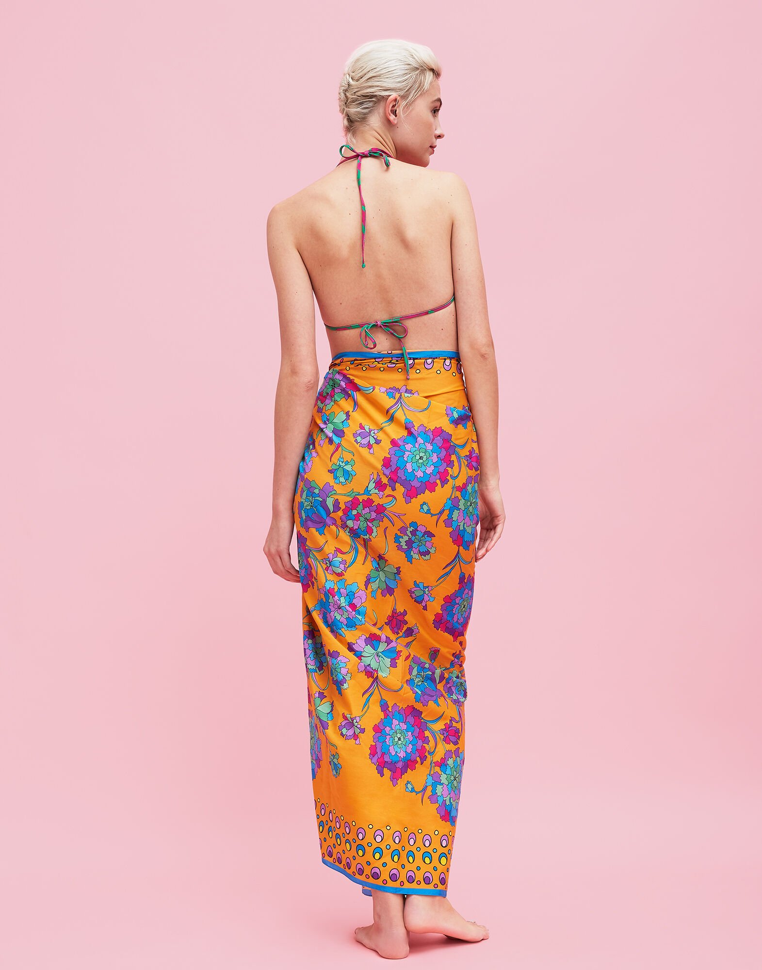 LaDoubleJ Square Scarf Dandelion Arancio SCA0006COS001DAN0002