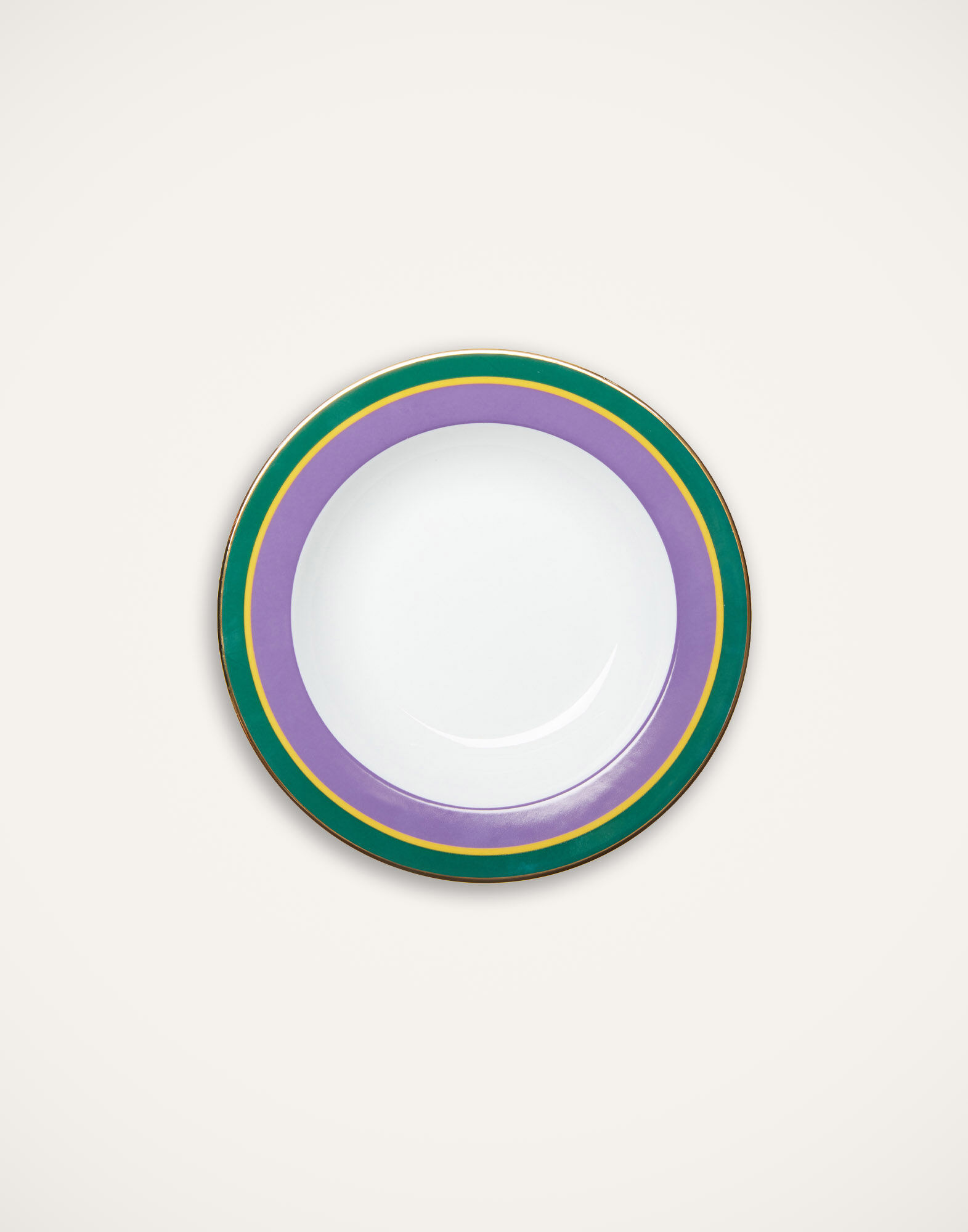 La DoubleJ Soup Plates Set Of 2 Rainbow Violet SOU0002CER001RAI07PU01