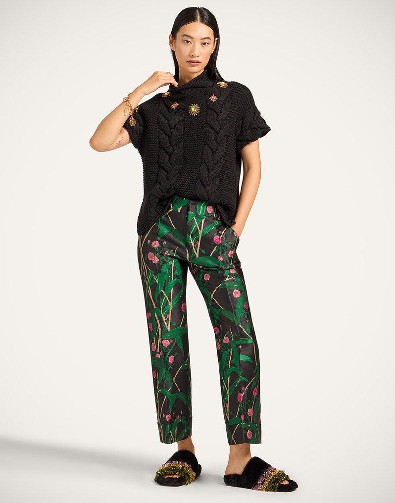 La DoubleJ Portrait Top La DoubleJ Portrait Top Solid Black PUL0204KNI120VA271BL01